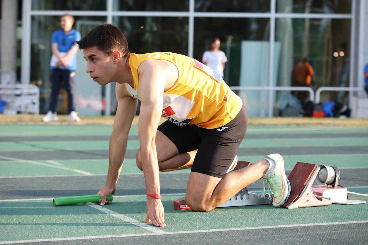 Mikel en Cto. de España Sub 23 – 4x100m